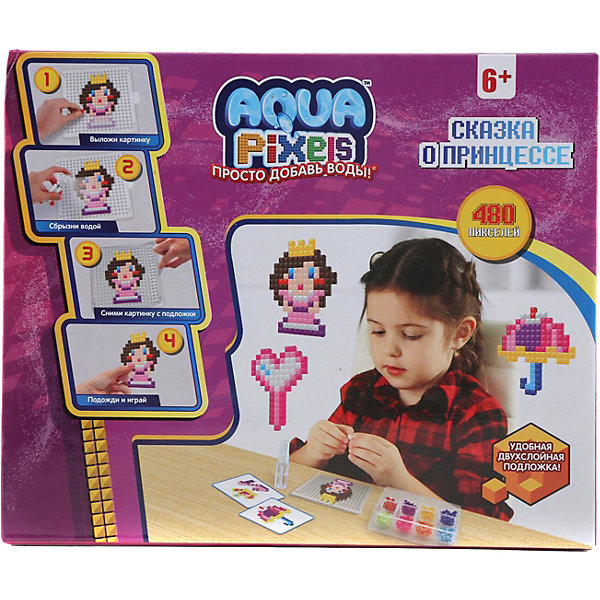 

Набор для творчества 1Toy "Aqua pixels" Сказка о принцессе, 480 пикселей, Разноцветный, Набор для творчества 1Toy "Aqua pixels" Сказка о принцессе, 480 пикселей
