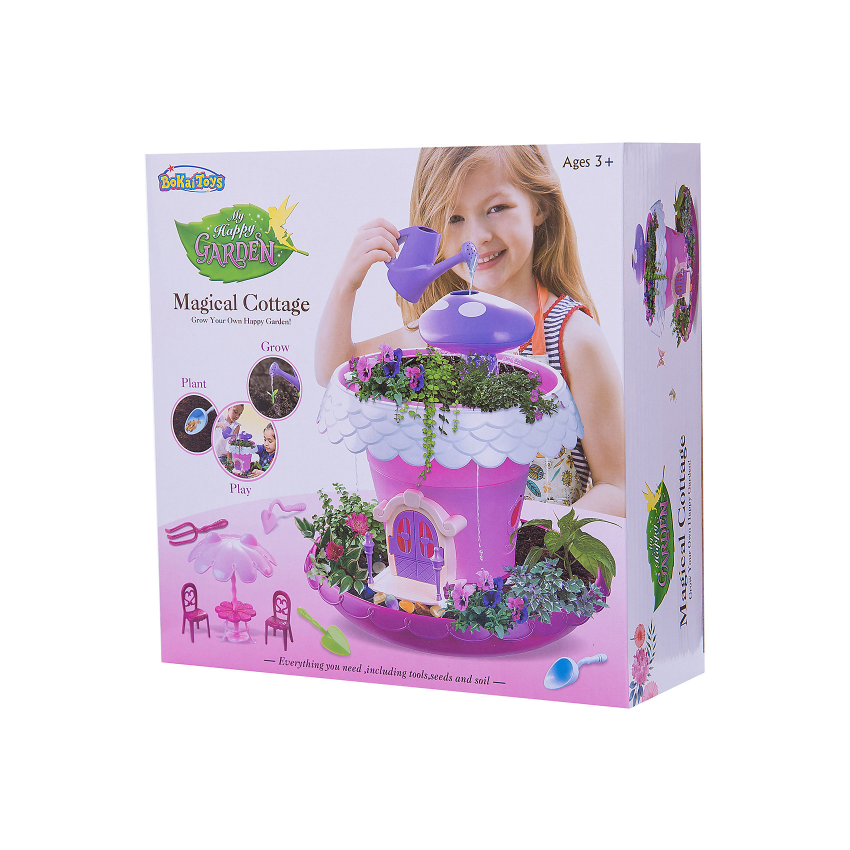 фото Игровой набор Junfa Toys "Коттедж для кукол", розовый