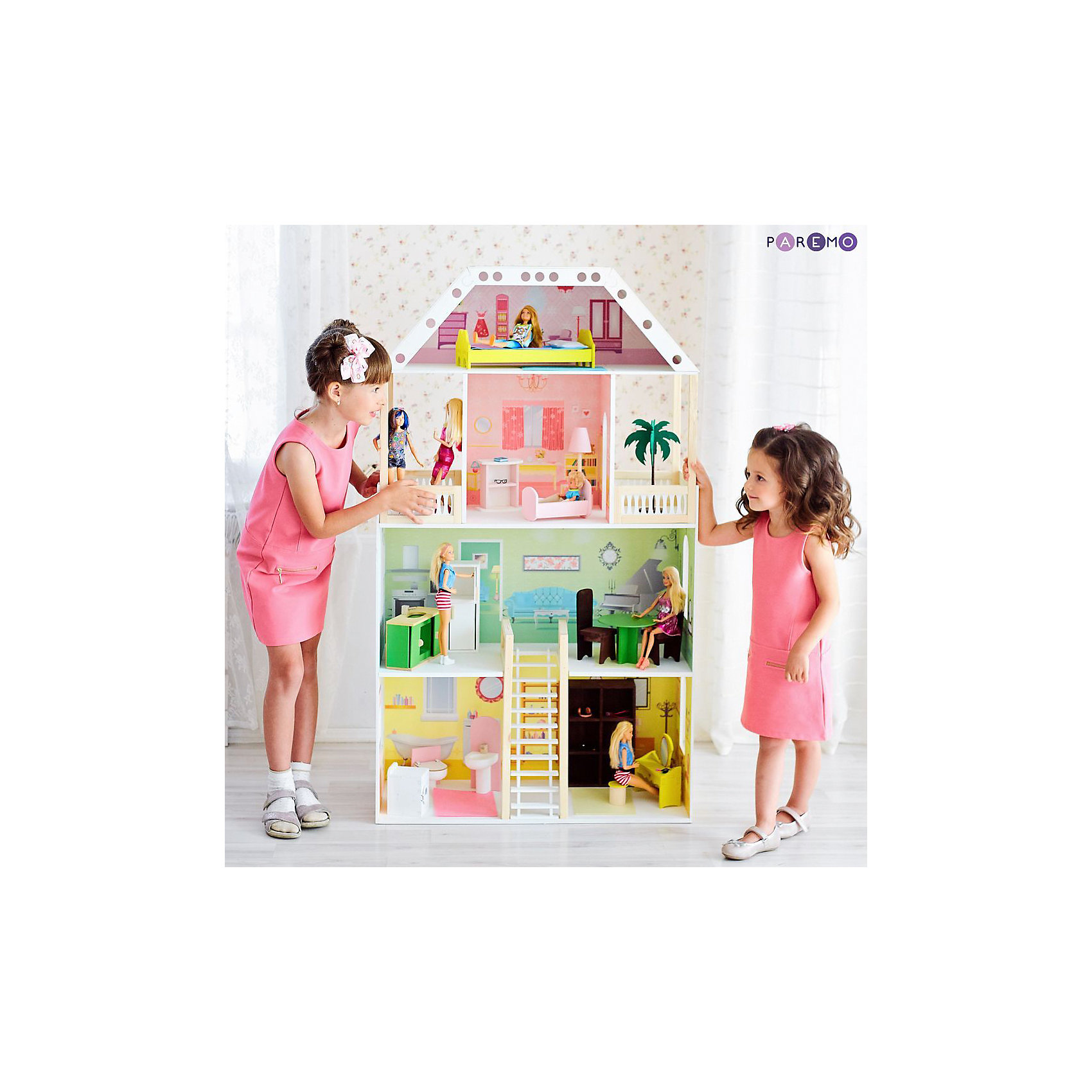 фото Кукольный домик Paremo "Поместье Шервуд", с мебелью