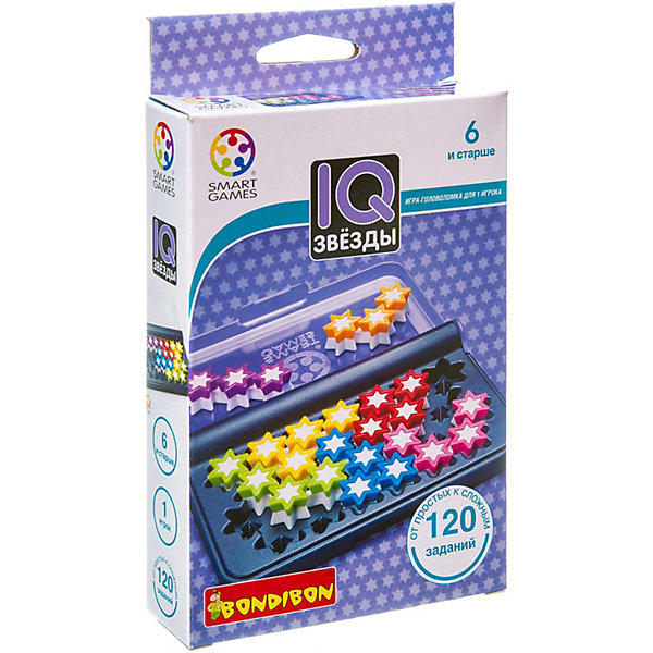 

Логическая игра BONDIBON IQ-Звёзды, арт. SG 411 RU., Разноцветный