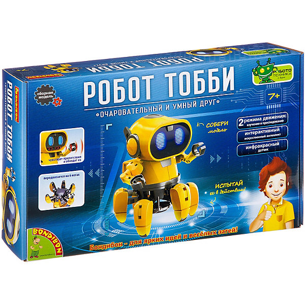 

Французские опыты Bondibon "Науки с Буки" Робот Тобби, Разноцветный