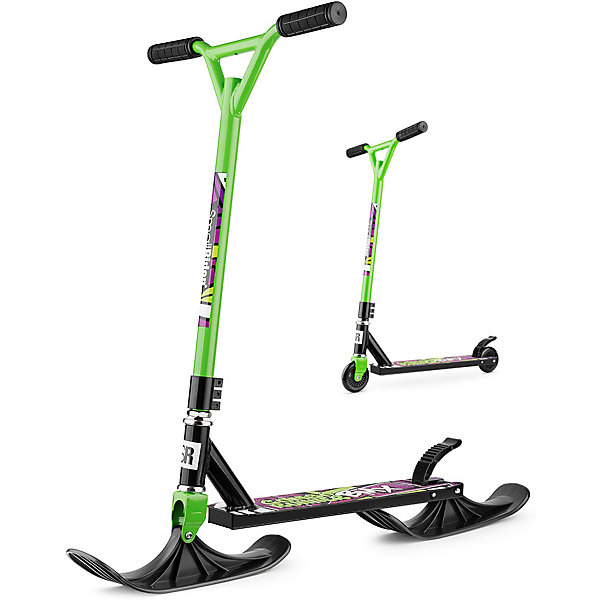

Трюковый самокат-снегокат Small Rider "Combo Runner BMX" с лыжами и колёсами, зелёный, Зеленый