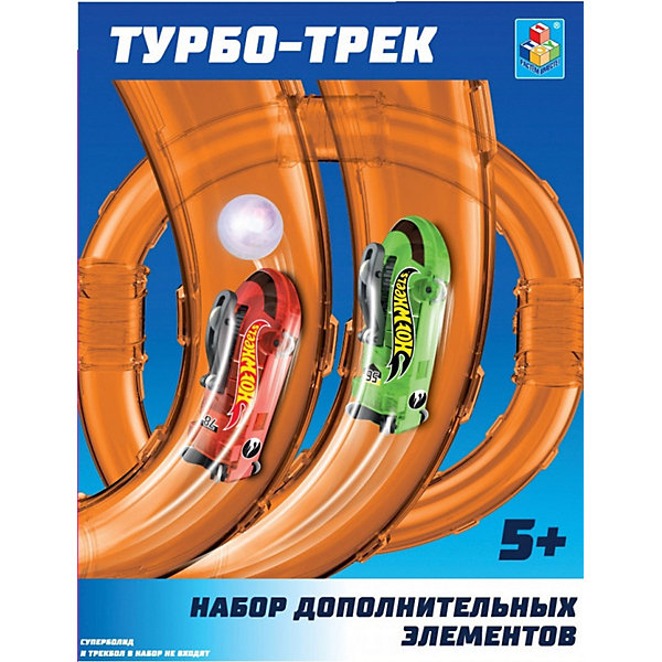 

Набор дополнительных элементов для турбо-трека 1Toy, 26 деталей, Разноцветный