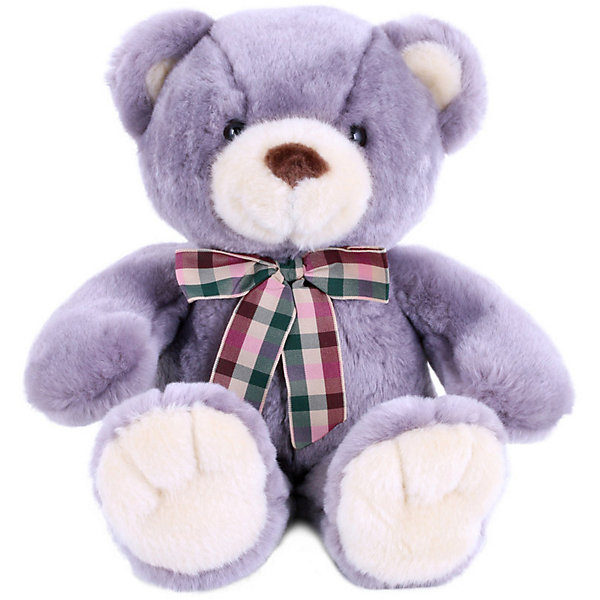 фото Мягкая игрушка Softoy Медведь, лавандовый, 32 см