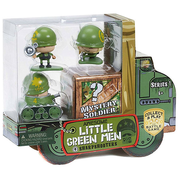 Awesome Little Green Men Набор игровых фигурок Awesome Little Green Men, 4 фигурки