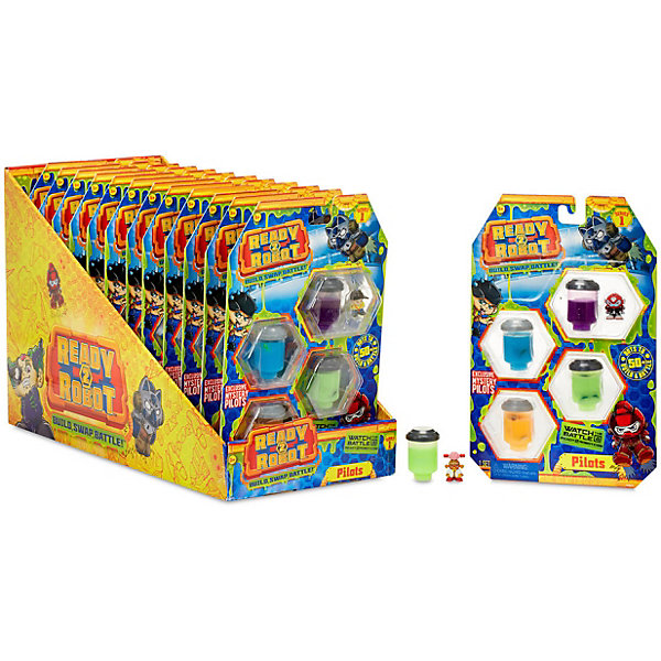 

Игровой набор MGA Entertainment "Ready2Robot" Четыре пилота со слизью