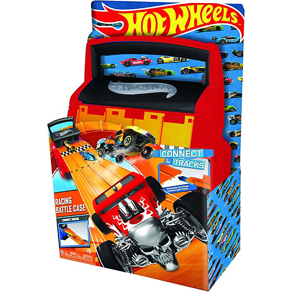 

Портативный кейс-автотрек 2 в 1 Hot Wheels, красный, Портативный кейс-автотрек 2 в 1 Hot Wheels,