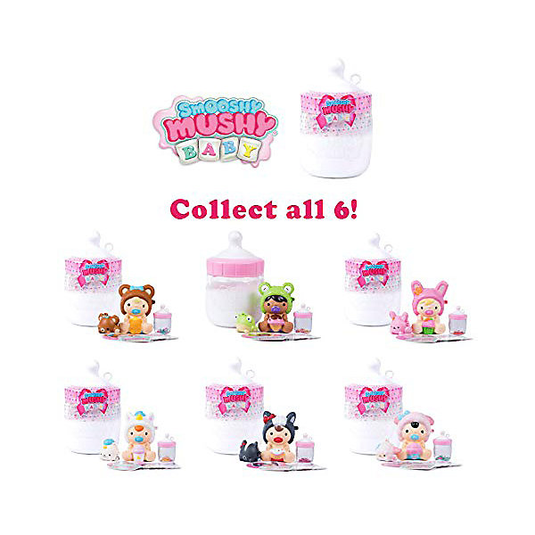 

Игрушка-антистресс Smooshy Mushy Babies "Малыши", Разноцветный
