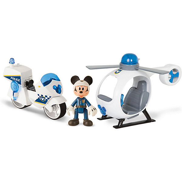 

Игровой набор IMC toys "Disney Mickey Mouse" Микки и весёлые гонки: Полицейский транспорт, Разноцветный