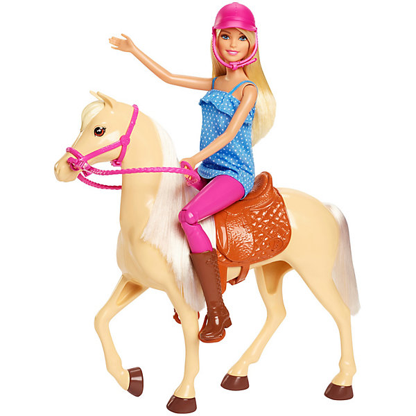 

Игровой набор с куклой Barbie, Барби и лошадь