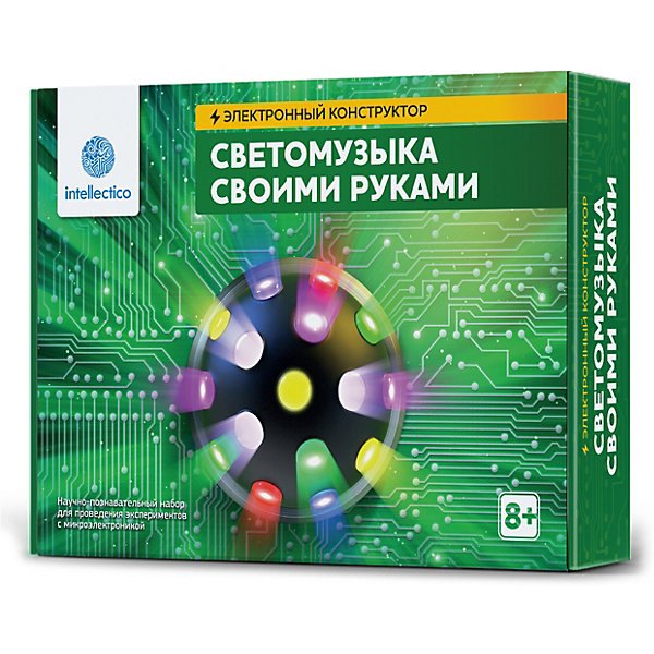 

Набор для опытов Intellectico "Светомузыка своими руками"