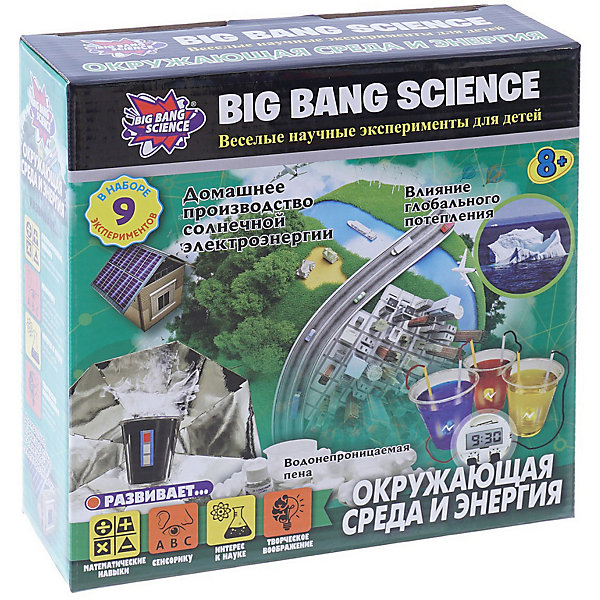 

Набор для опытов Big Bang Science "Окружающая среда и энергия, Набор для опытов Big Bang Science "Окружающая среда и энергия"