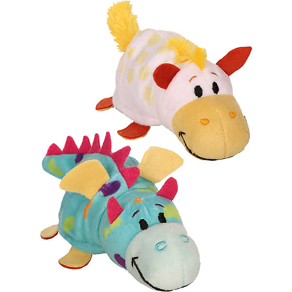 

Мягкая игрушка-вывернушка 1toy "Ням-Ням" Единорог с ароматом попкорна-Дракончик с ароматом фруктового мармелад, Разноцветный