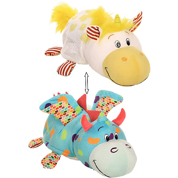 

Мягкая игрушка-вывернушка 1toy "Ням-Ням" Единорог с ароматом попкорна-Дракончик с ароматом фруктового мармелад, Разноцветный, Мягкая игрушка-вывернушка 1toy "Ням-Ням" Единорог с ароматом попкорна-Дракончик с ароматом фруктового мармелад