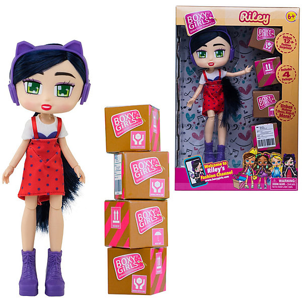 

Кукла 1Toy "Boxy Girls" Райли 20 см, с аксессуарами, Разноцветный