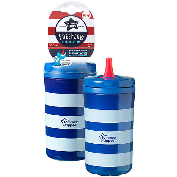 

Стакан-поильник Tommee Tippee "Cool" c 18 мес, 380 мл, синий, Разноцветный