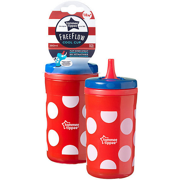 

Стакан-поильник Tommee Tippee "Cool" c 18 мес, 380 мл, красный, Разноцветный