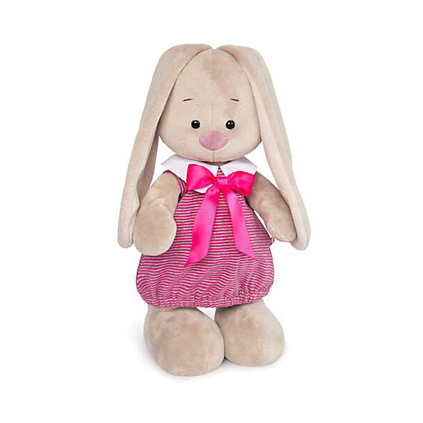 фото Мягкая игрушка Budi Basa Зайка Ми в платье в розовую полоску, 32 см