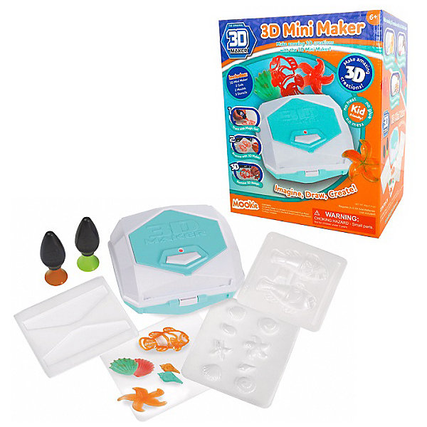 

Набор 3D Magic для создания объемных моделей 3D Mini Maker, Разноцветный, Набор 3D Magic для создания объемных моделей 3D Mini Maker