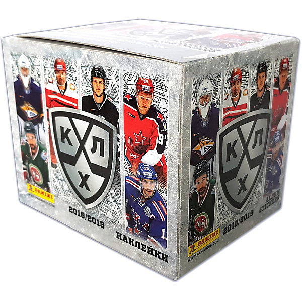 

Бокс с наклейками Panini "Hockee RU season 11/КХЛ сезон 2018-19" (50 пакетиков в боксе)