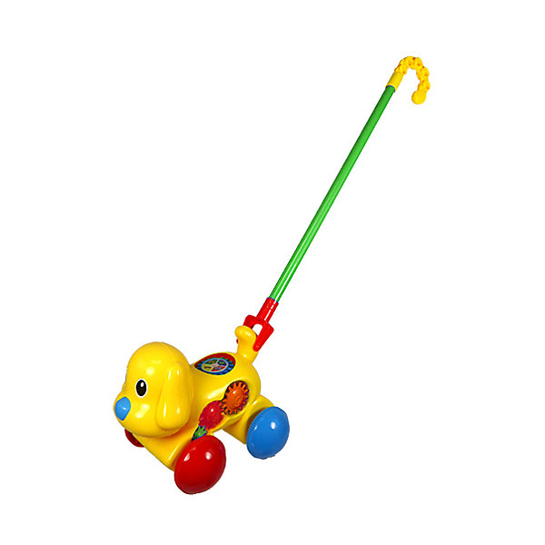 

Каталка Junfa Toys "Собачка", с ручкой, Разноцветный