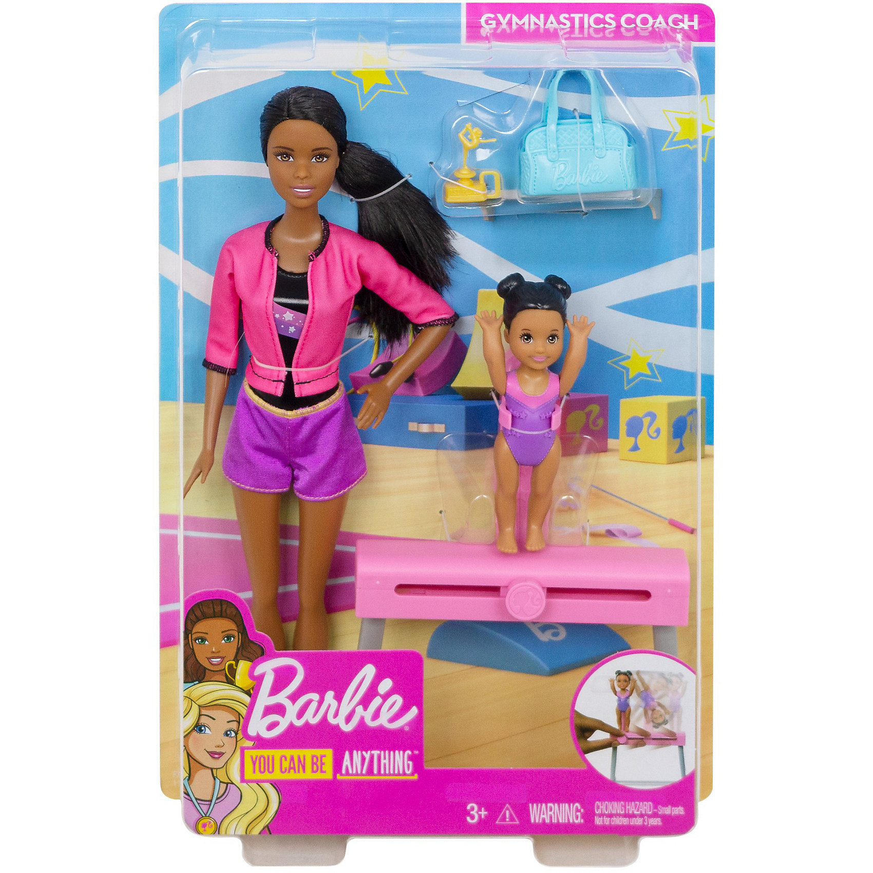 Игровой набор Barbie "Спортивная карьера" Гимнастика, брюнетка Mattel 10525069