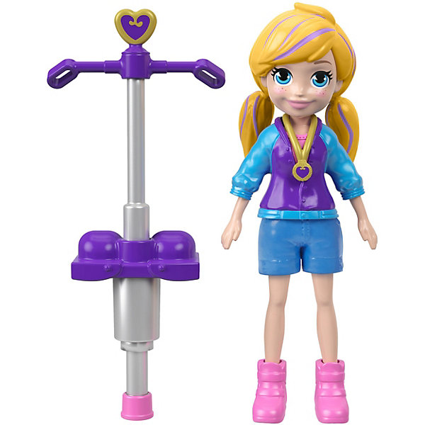 

Мини-кукла Polly Pocket Active, Полли с пого-стиком