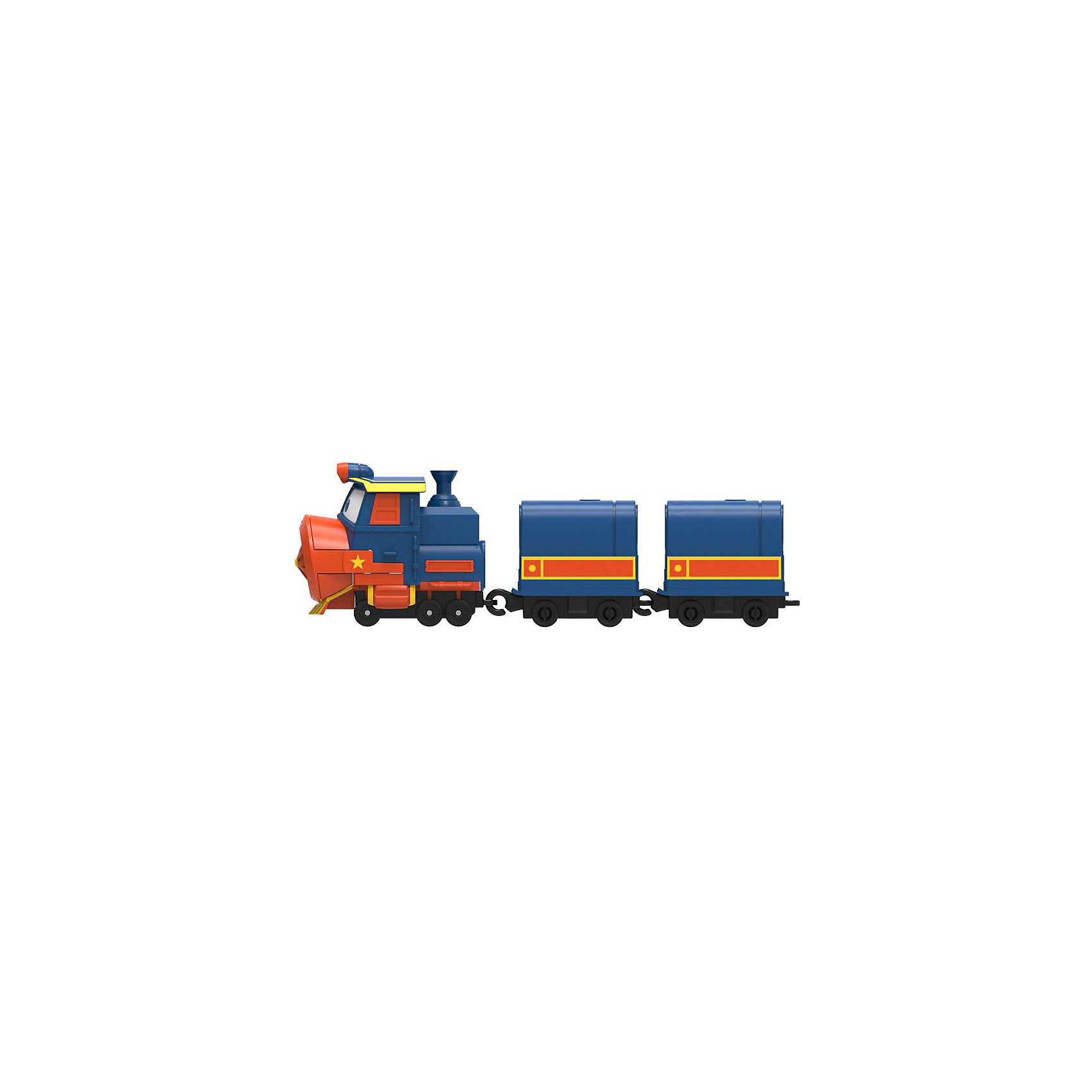 фото Паровозик с двумя вагонами Silverlit Robot Trains Виктор