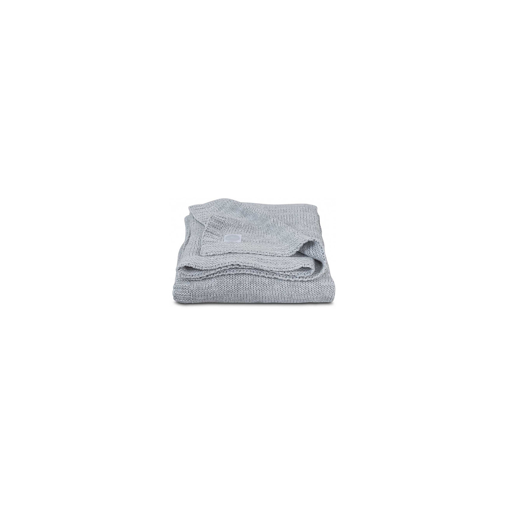 фото Вязаный плед Jollein "Melange knit" soft grey, 75х100 см