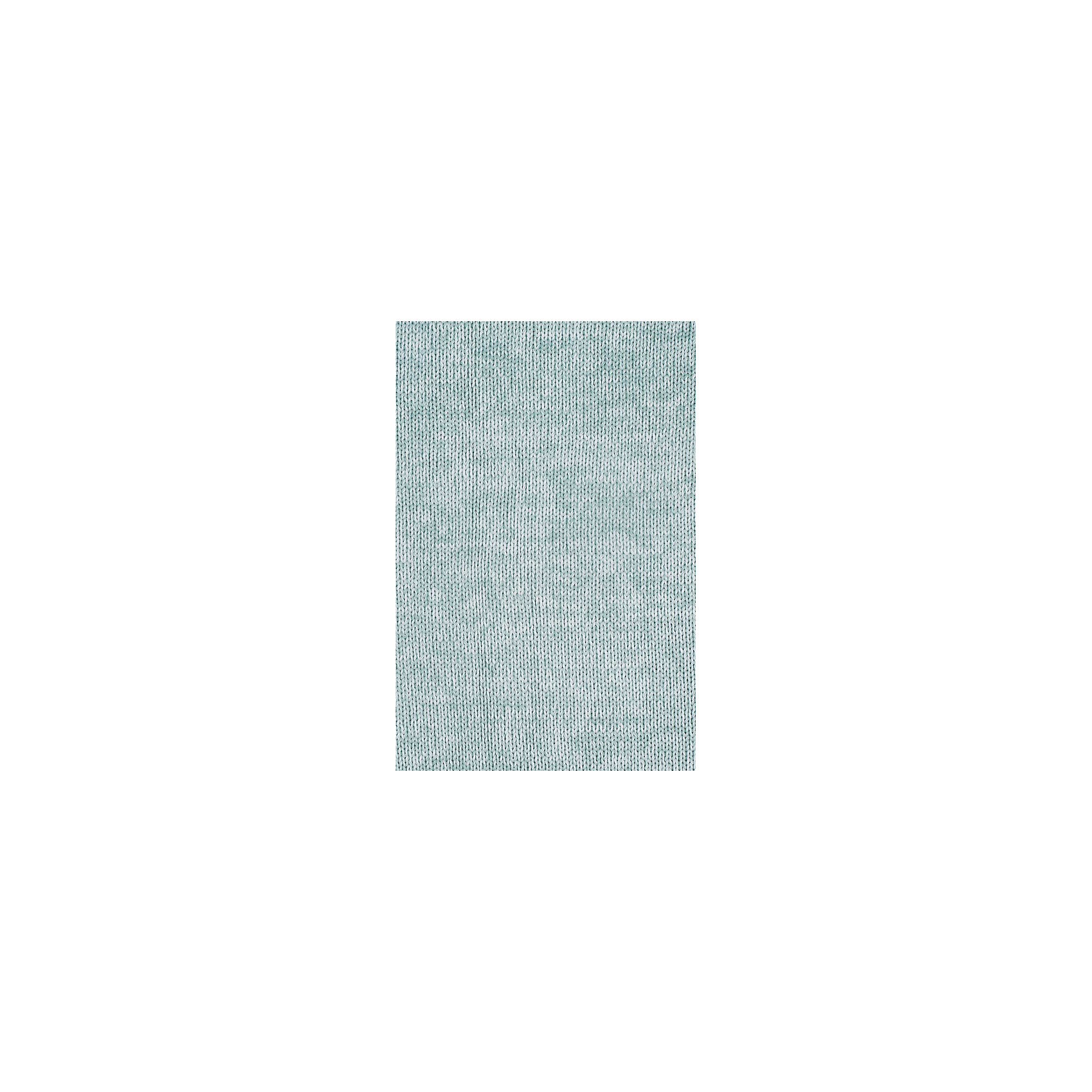 фото Вязаный плед с мехом Jollein "Melange knit" soft green, 75х100 см