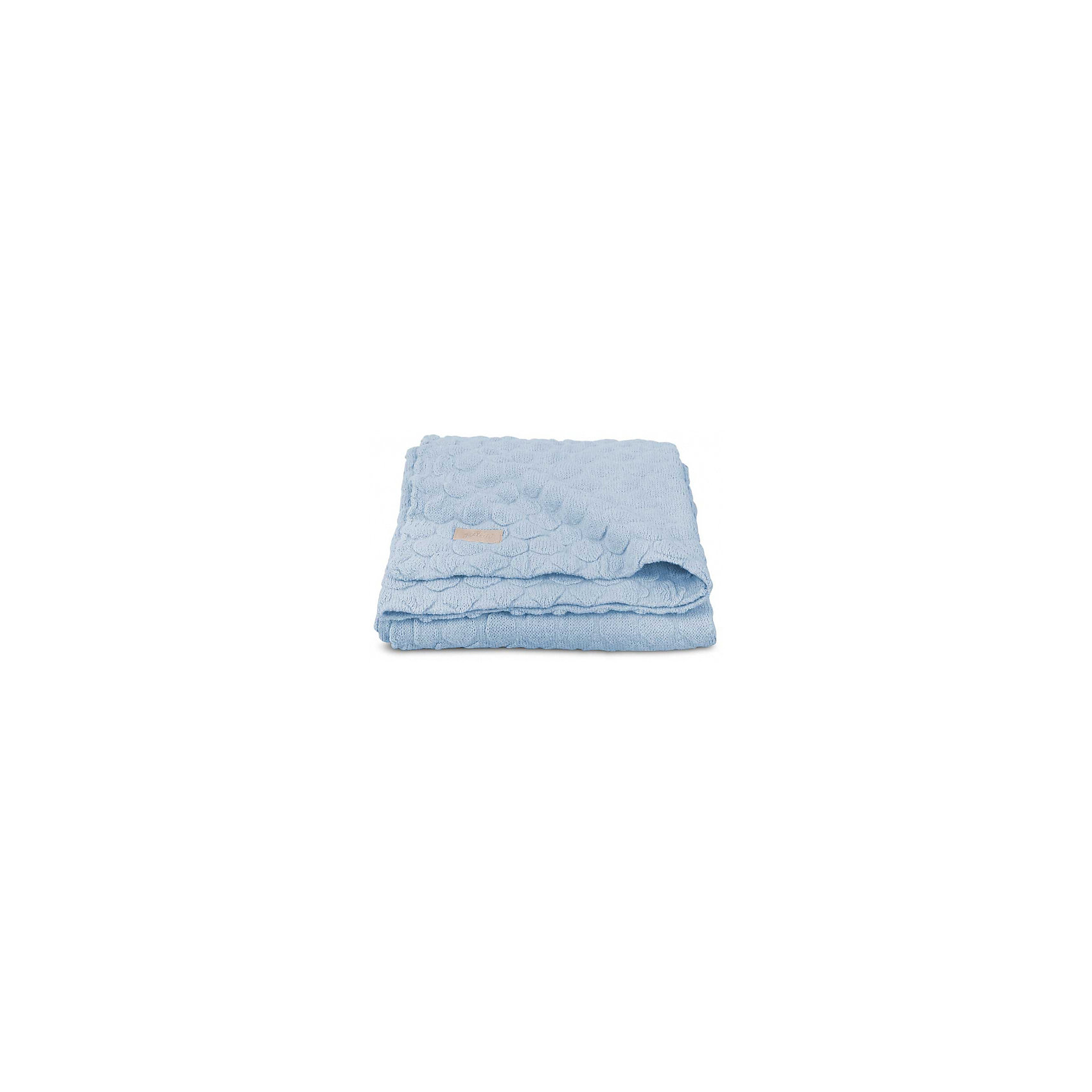 фото Вязаный плед Jollein "Fancy knit" baby blue, 75х100 см