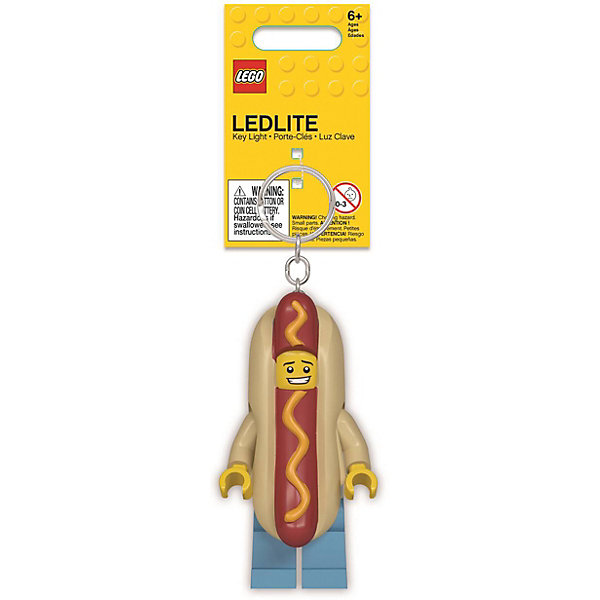 

Брелок-фонарик для ключей LEGO Hot Dog Man: Человек-Хот-дог, Разноцветный