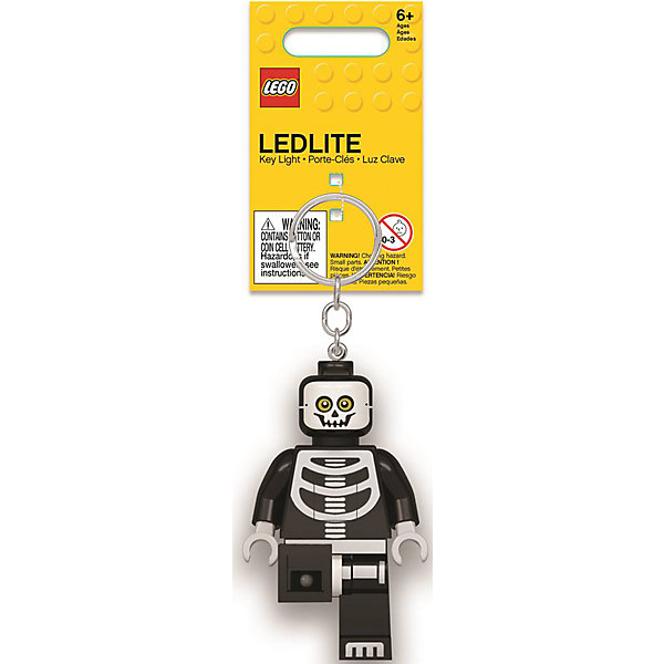 

Брелок-фонарик для ключей LEGO, Skeleton, Черный