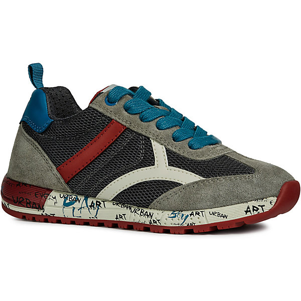 

Кроссовки GEOX, Grau/rot