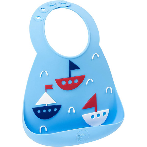 

Нагрудник Baby Bib Boats, Голубой