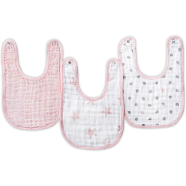 фото Слюнявчики Aden+anais "Little bibs", 3 штуки