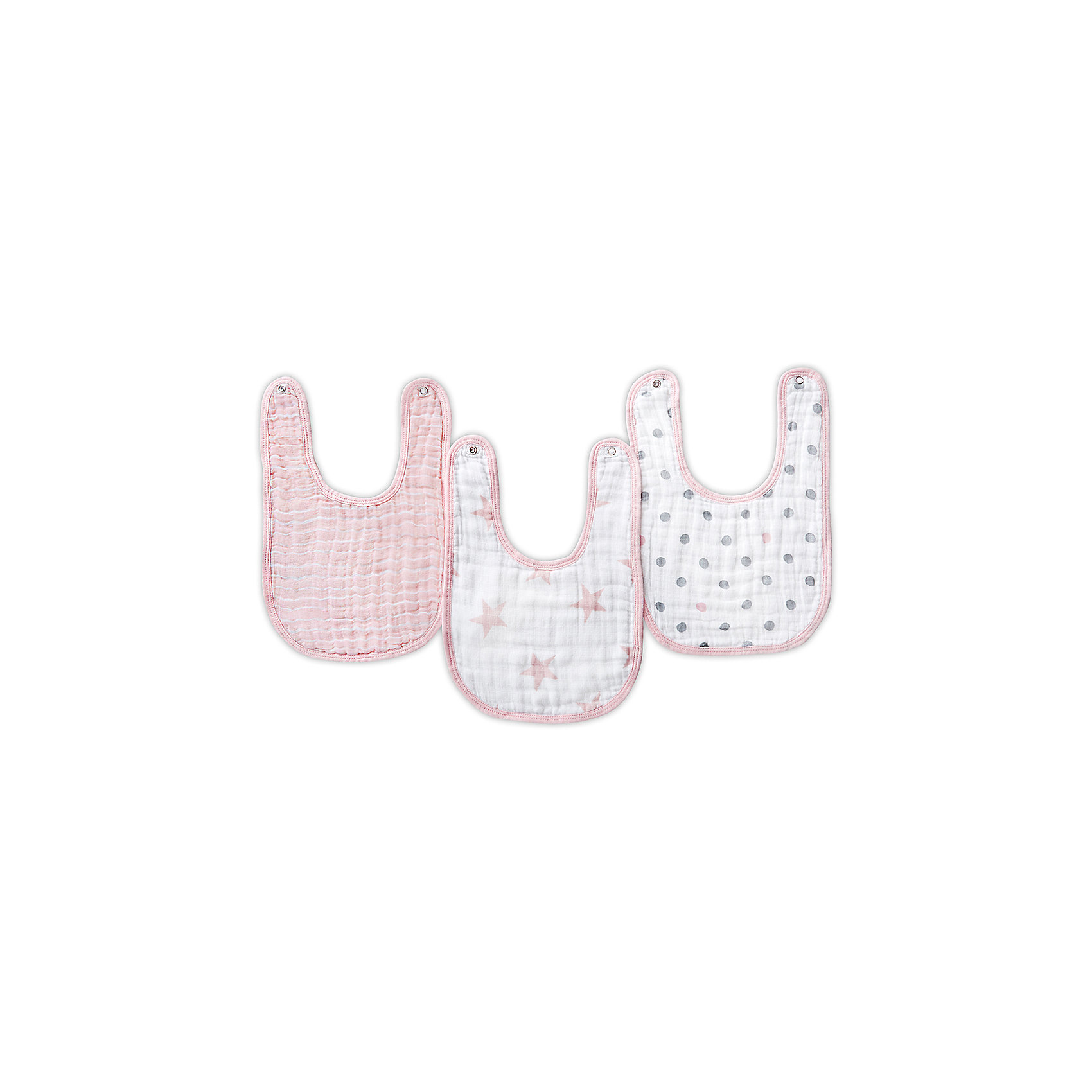 фото Слюнявчики Aden+anais "Little bibs", 3 штуки