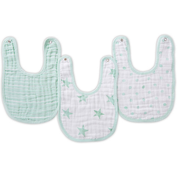 фото Слюнявчики Aden+anais "Little bibs", 3 штуки