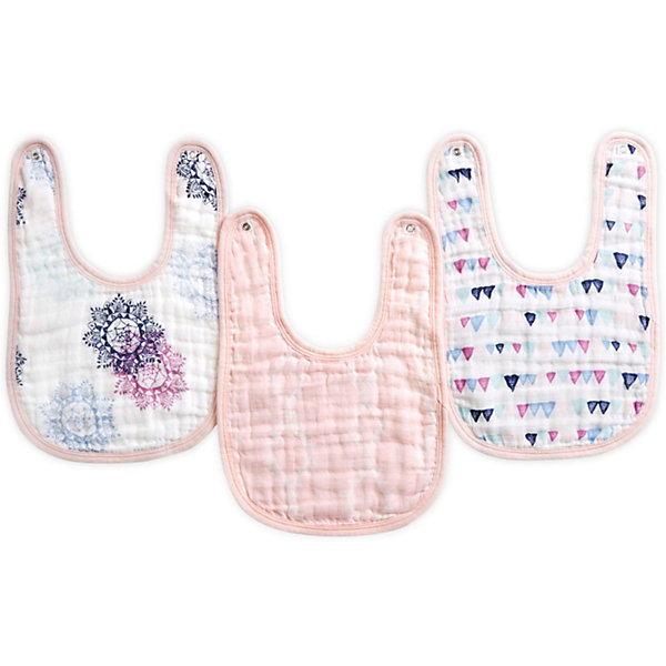 фото Слюнявчики Aden+anais "Little bibs", 3 штуки