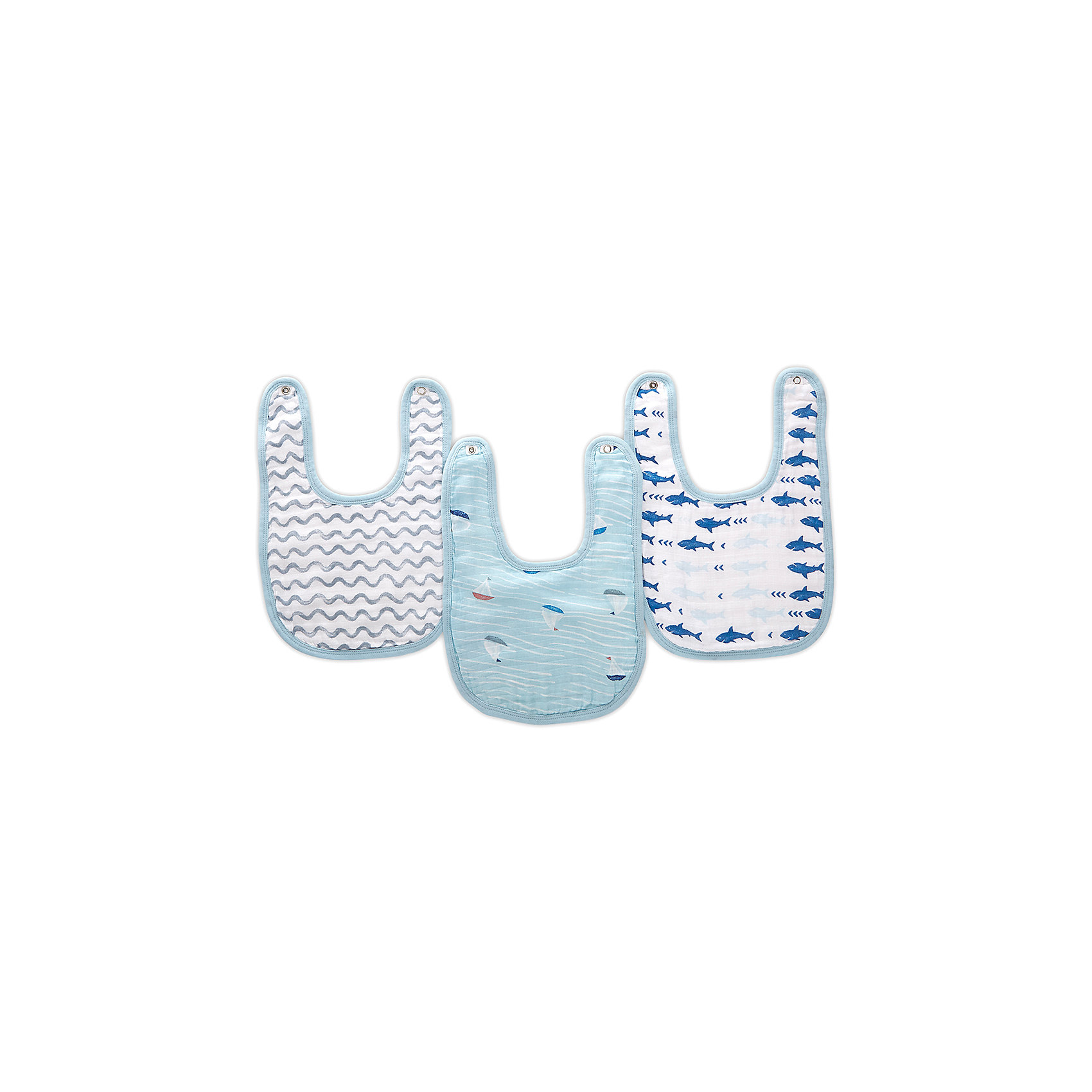 фото Слюнявчики Aden+anais "Little bibs", 3 штуки