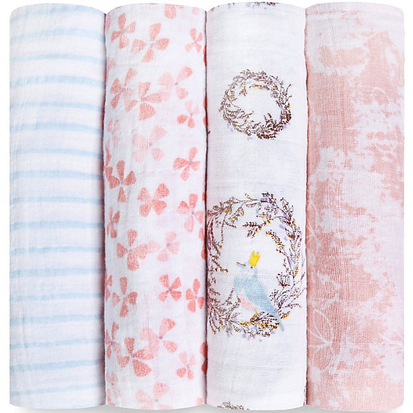 

Набор муслиновых пеленок Aden+anais 120х120 см, 4 штуки, Разноцветный