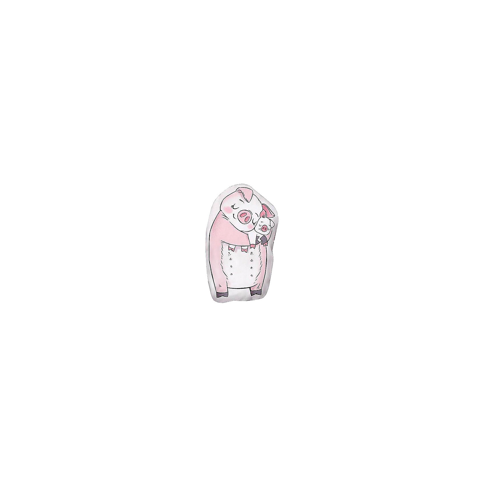 фото Подушка Ligra "Свинка" ручной работы, 20х35 см, розовая Ligrasweethome