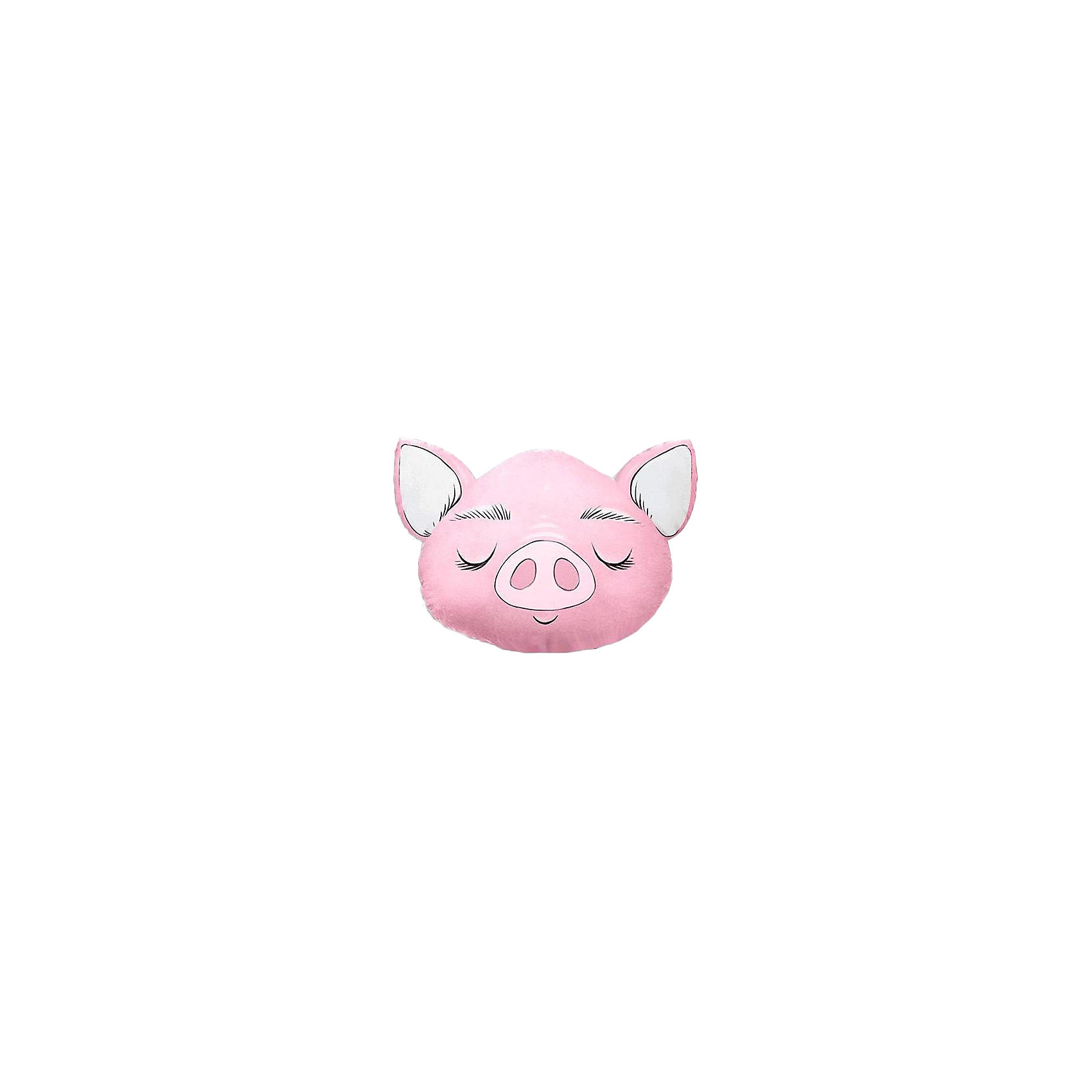 фото Подушка Ligra "Свинка" ручной работы, 50х55 см, розовая Ligrasweethome