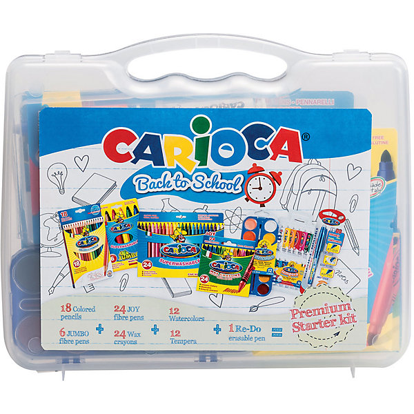 

Набор для рисования Carioca "Back to School" Fantasy, 97 предметов, Белый