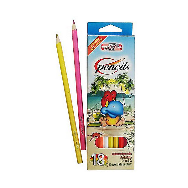 Набор цветных карандашей KOH-I-NOOR Птицы, 18 цветов 10627260