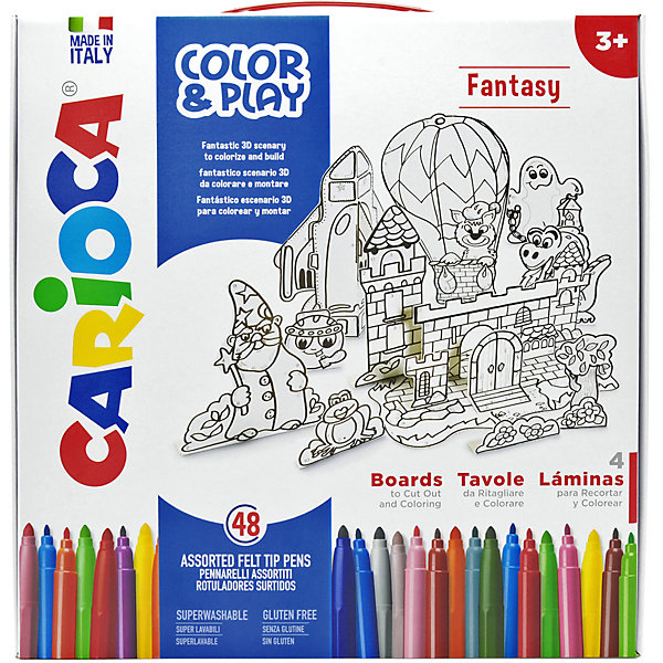 

Набор для рисования Carioca "Color&Play" Fantasy, 52 предмета, Белый