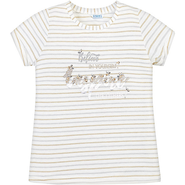 

Футболка Mayoral, Weiß/beige