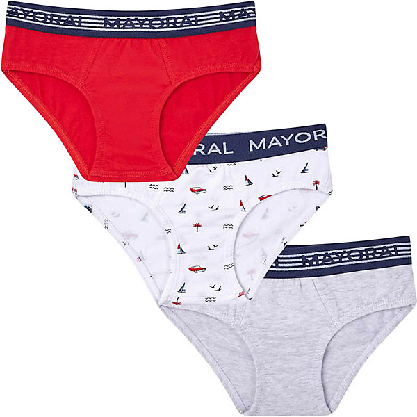

Трусы Mayoral, 3 шт, Красный