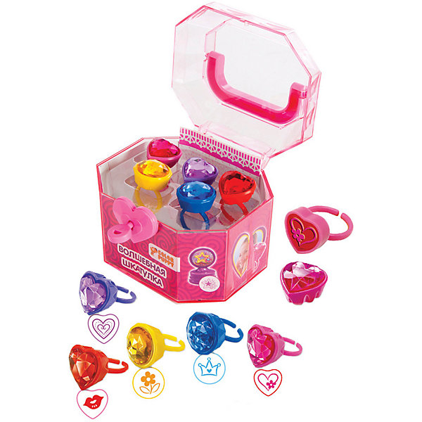 

Набор штампиков Color Puppy "Шкатулка" с кольцами, 5 шт., Разноцветный