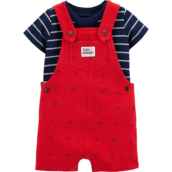 

Комплект: Футболка и полукомбинезон CARTERS для мальчика, Красный
